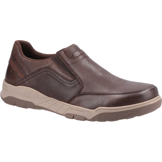 Hush Puppies Fletcher Leather Men's Coffee Loafers - Image 1