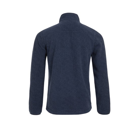 Weird Fish Mens Errill Textured Eco Friendly Quarter Zip Fleece Top (Navy) - Image 2