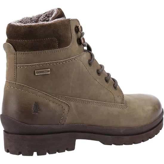 Hush Puppies Annay Leather Women's Khaki Boots - Image 2
