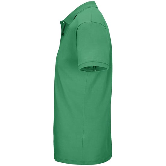 SOLS Mens Planet Piqué Organic Polo Shirt (Spring Green) - Image 3