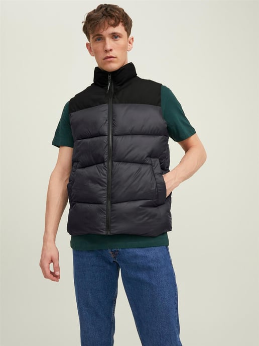 Jack & Jones Men's Zip Up Quilted Gilet - Image 3