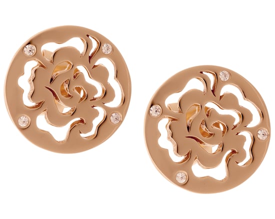 Orphelia 'Fiore' Women's 925 Sterling Silver Stud Earrings - Rose ZO-7079/1 - Image 1
