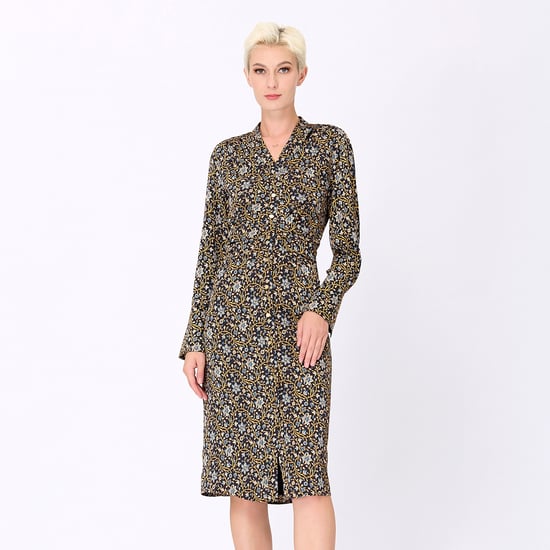 Art-Deco print shirt-dress - Image 4