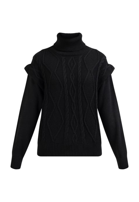 Dreimaster Knitted pullover women black - Image 1