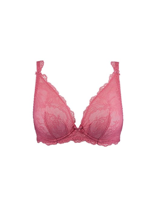 Danse Des Sens Triangle Plunge Bra - Irresistible Red