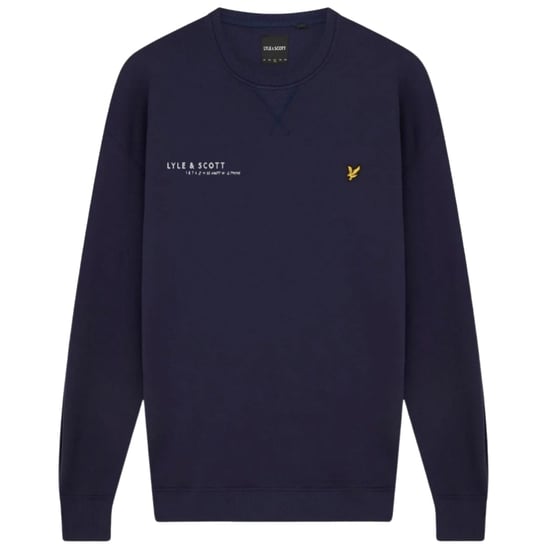 Sudadera azul marino con logo estampado coordinado de Lyle & Scott - Image 1