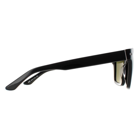 Serengeti Square Unisex Shiny Black Mineral Polarized Green 555nm Winona
