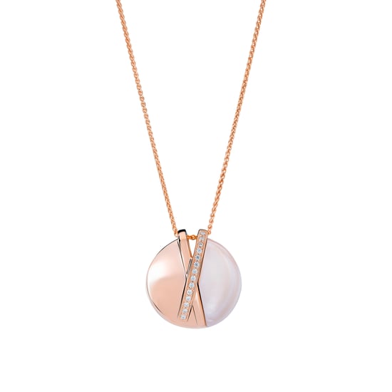 Orphelia 'Moragene' Women's 925 Sterling Silver Set: Necklace + Earrings + Ring - Rose SET-7506/RG - Image 2
