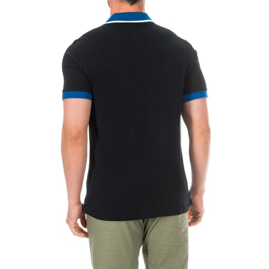 Men's short-sleeved polo shirt with contrast lapel collar HMX1005D