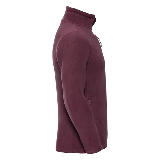 Russell Mens Full Zip Outdoor Fleece Jacket (Burgundy) - Image 3