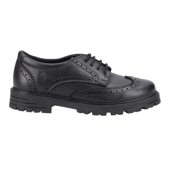 Hush Puppies Girls Maxine Leather School Shoes (Black) - Image 1