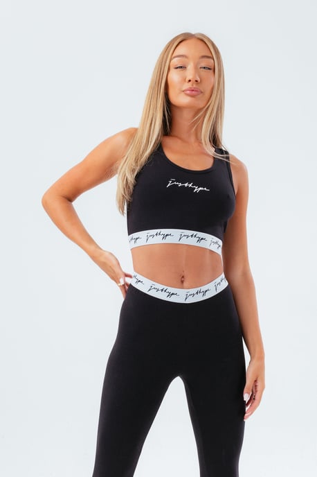 Hype Black Women'S Bralet Set
