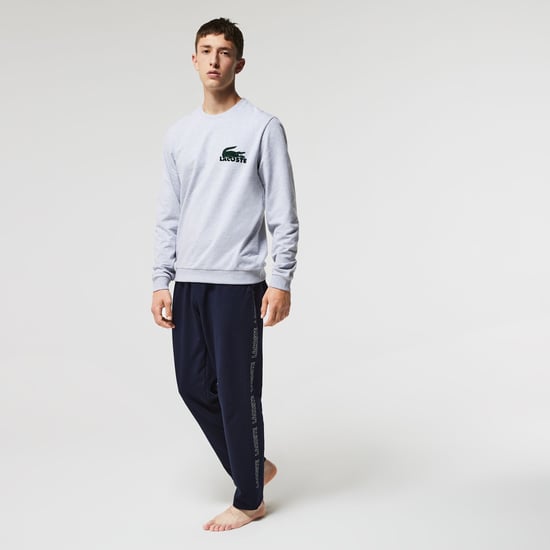 Men's Lacoste Fleece Sweatpants in Navy