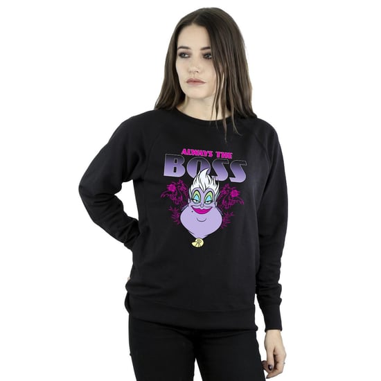 Disney Womens/Ladies The Little Mermaid Ursula Mum Is The Boss Sweatshirt (Black) - Image 2