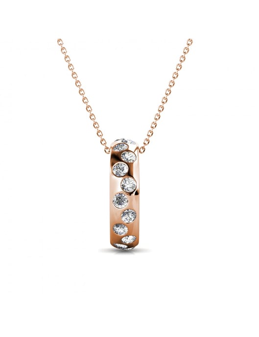 Colgantes Joy - Oro rosa y cristal - Image 1