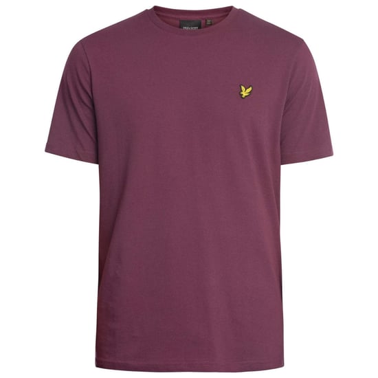 Camiseta violeta oscuro con logo en el pecho de Lyle & Scott - Image 1