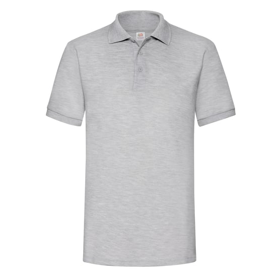 Fruit of the Loom Mens 65/35 Heavyweight Polo Shirt (Heather Grey) - Image 1