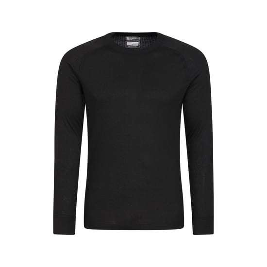 Mountain Warehouse Mens Talus Round Neck Long-Sleeved Thermal Top (Black)