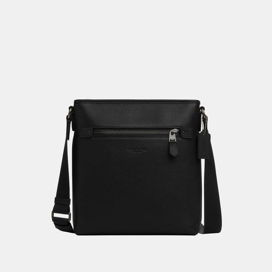 Slim Messenger in Pebbled Leather