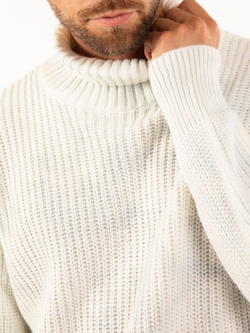 Takeshy Kurosawa Pullover Dolcevita Men's White