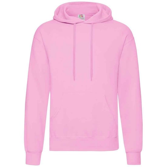Fruit Of The Loom Adults Unisex Classic Hooded Sweatshirt (Light Pink) - Image 1