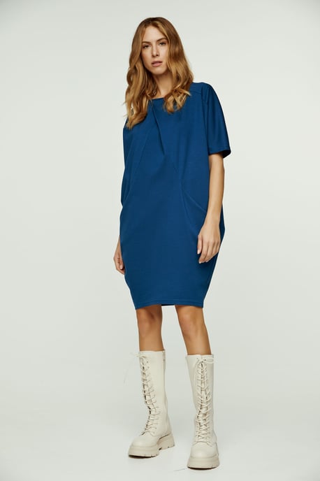 Petrol Batwing Style Punto  di Roma Dress