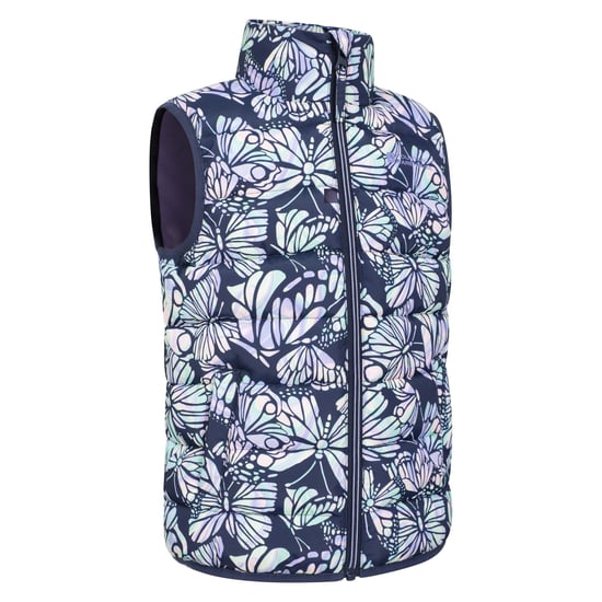 Mountain Warehouse Childrens/Kids Rocko Butterfly Padded Gilet (Purple) - Image 4