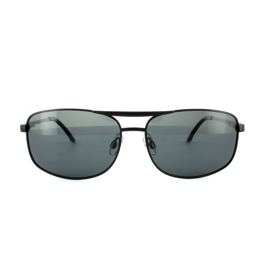 Polaroid Aviator Mens Black Grey Polarized Sunglasses