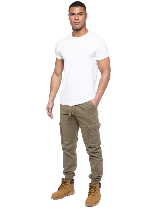 Enzo | Vaqueros Cargo Jogger para Hombre - Beige - Image 6