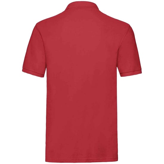 Fruit of the Loom Mens Premium Cotton Pique Polo Shirt (Red) - Image 2