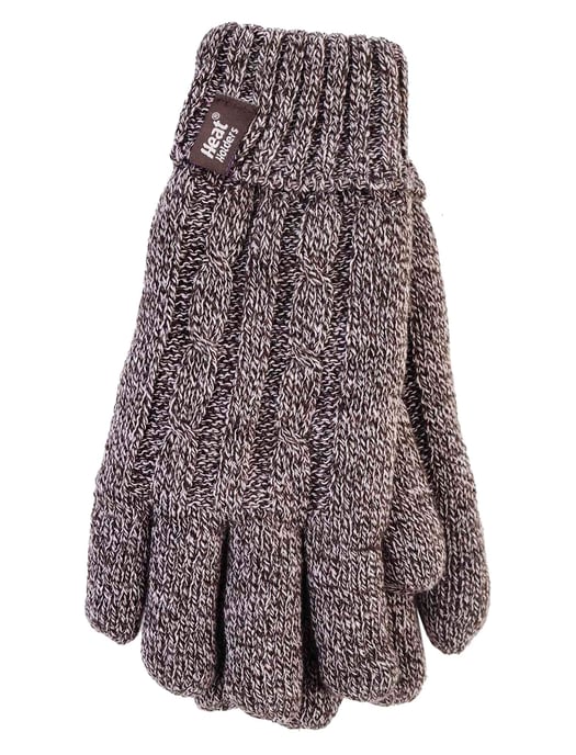 Heat Holders - Guantes de invierno de punto por cable de 2,3 tog para mujer - Image 1