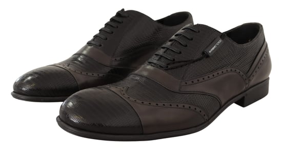 Zapatos de vestir Oxford para hombre de cuero de lagarto marrón Dolce & Gabbana - Image 2