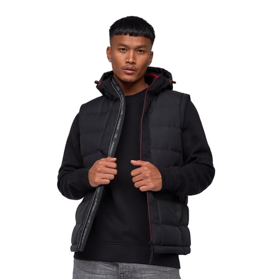 Crosshatch Mens Kampnew Embossed Gilet (Black) - Image 4