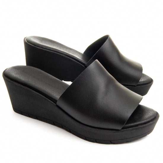 Purapiel Wedge Sandal Bellapiel In Black