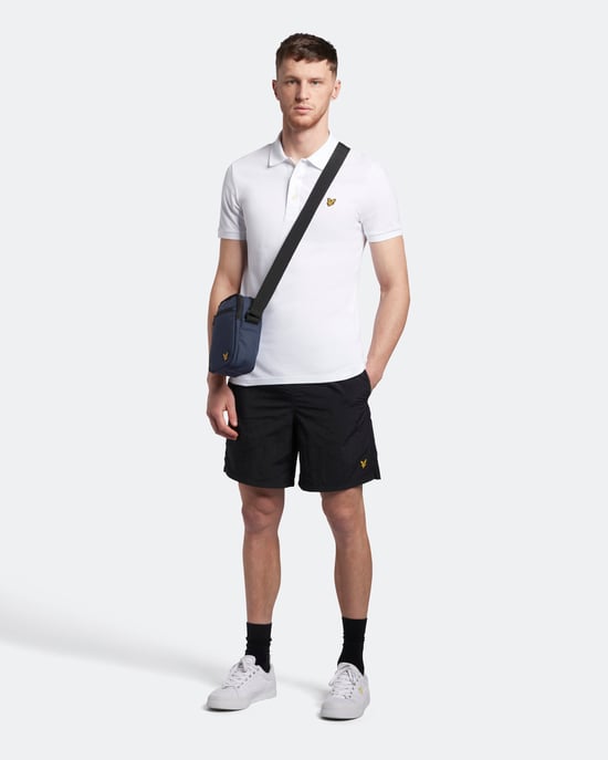 Lyle & Scott Plain Polo Shirt in White - Image 2