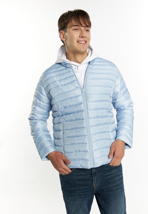 Mo Light quilted jacket Men ice blue - Image 3
