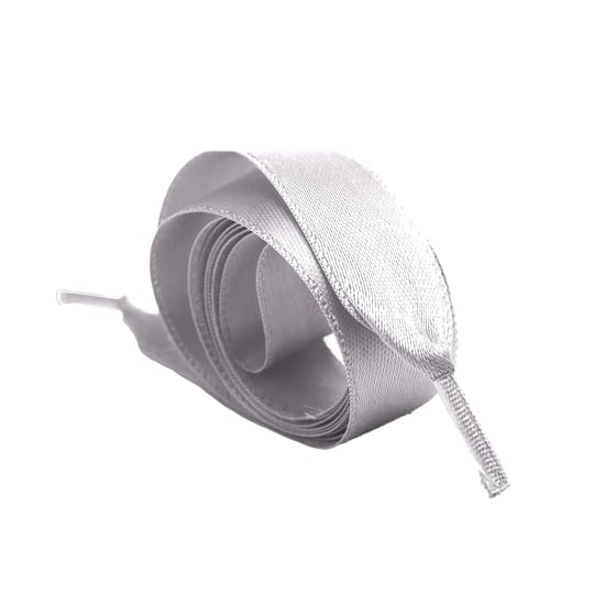 Superga Satin Shoe Laces (Grey Silver)