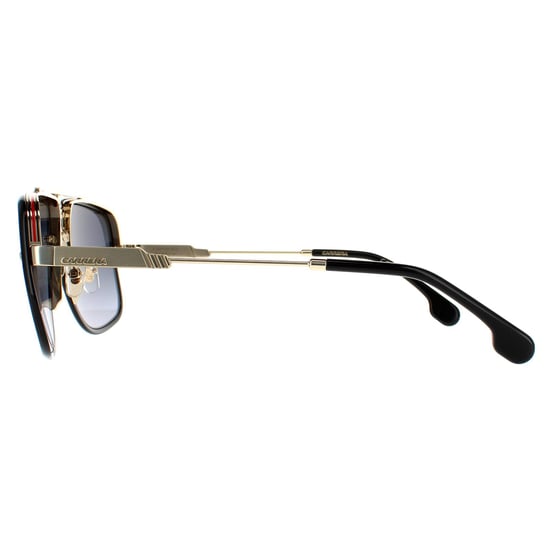 Gafas de sol Carrera Aviator para hombre en oro, negro y gris degradado - Image 3