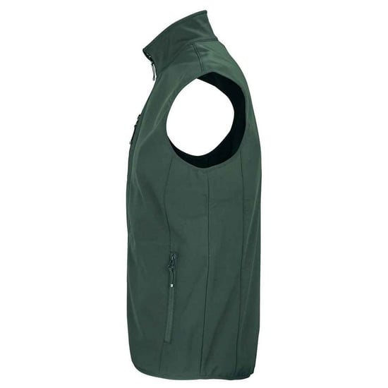 SOLS Mens Falcon Softshell Recycled Body Warmer (Forest Green) - Image 2
