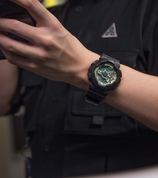 Casio G-shock Men's Black Watch GA-110CD-1A3ER - Image 5