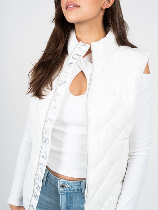 Guess Sin mangas de mujer Blanco - Image 4