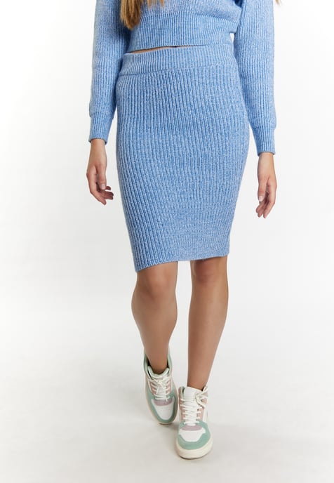 Mymo Midi skirt women sky blue - Image 3