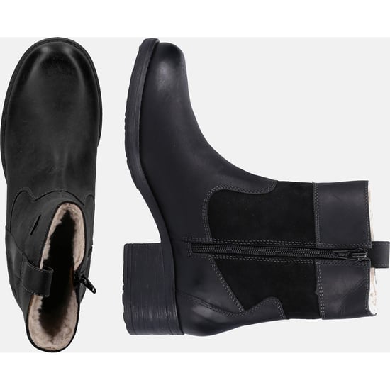Hush Puppies Saskia Leather Women's Black Boots - Image 6