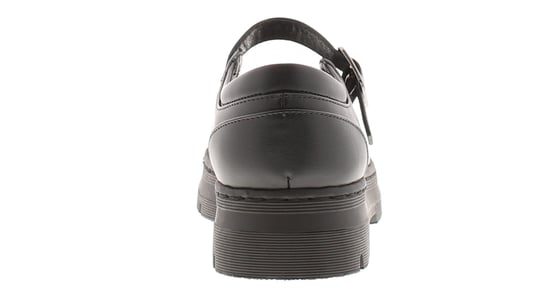 Platino Womens Shoes Work School Jenny Buckle black