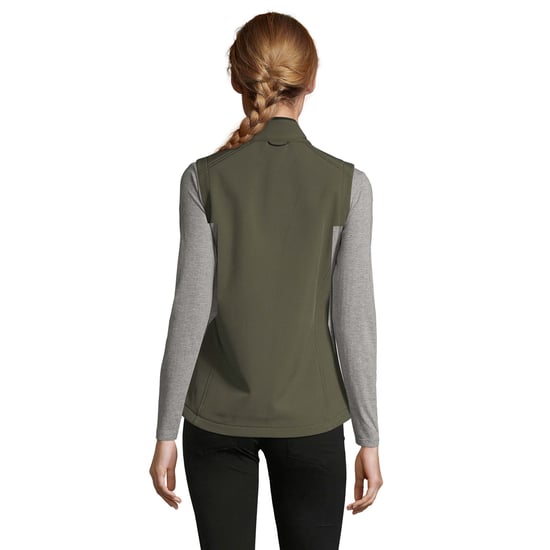 SOLS Womens/Ladies Rallye Soft Shell Bodywarmer Jacket (Dark Green) - Image 4
