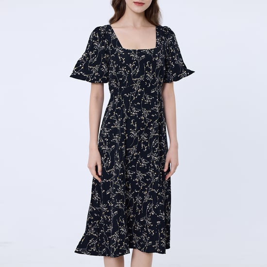 Square neckline liberty print dress - Image 2