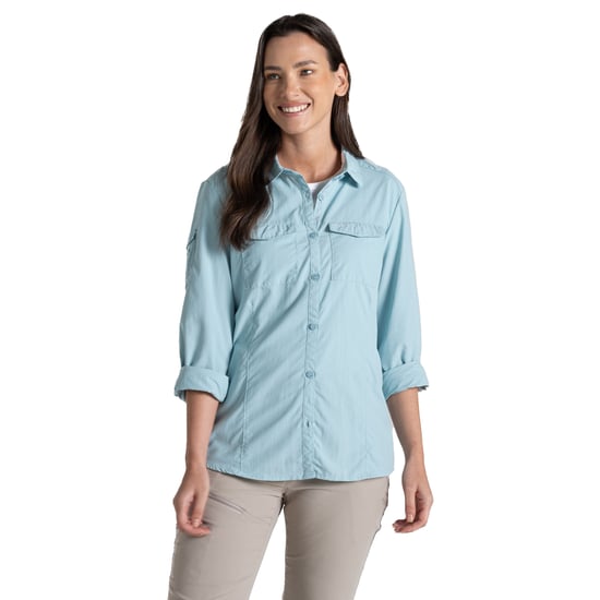 Craghoppers Womens/Ladies Adventure III Nosilife Long-Sleeved Shirt (Sky Blue) - Image 3