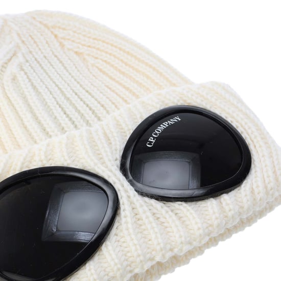 Accessories C.P. Company Goggle Lens Beanie in White - Image 3