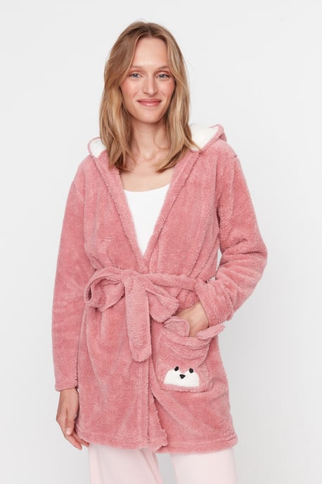 Trendyol Women's  V Neck  Short Dressing Gowns - Image 5