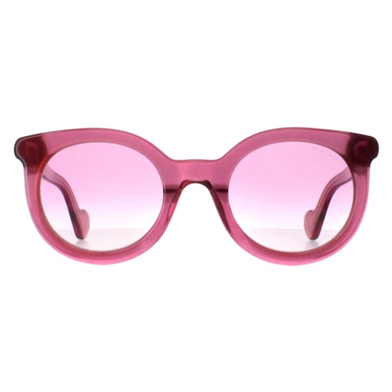 Moncler Round Womens Shiny Transparent Fuxia Pink Gradient ML0015